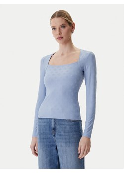 Guess Bluzka W6RP45 KA660 Niebieski Regular Fit ze sklepu MODIVO w kategorii Bluzki damskie - zdjęcie 188474147