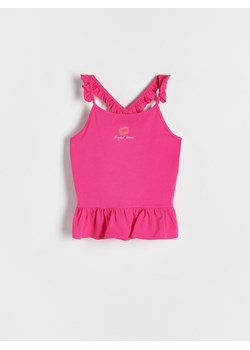 Reserved - Bluzka z falbanami - fuksja ze sklepu Reserved w kategorii Bluzki dziewczęce - zdjęcie 188475125