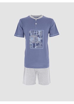 COTONELLA Piżama w kolorze niebiesko-szarym ze sklepu Limango Polska w kategorii Piżamy męskie - zdjęcie 188476355