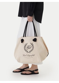 Torebka KARL LAGERFELD B1W46065 Beżowy ze sklepu eobuwie.pl w kategorii Torby letnie - zdjęcie 188476637