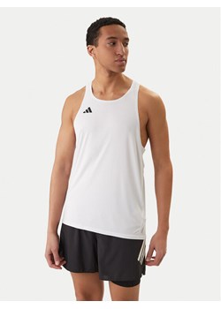 adidas Koszulka techniczna Adizero Essentials IX2853 Biały Slim Fit ze sklepu MODIVO w kategorii T-shirty męskie - zdjęcie 188476819