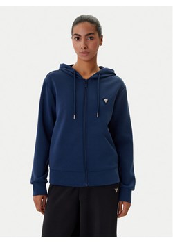 Guess Bluza V4YQ06 KCAY2 Granatowy Regular Fit ze sklepu MODIVO w kategorii Bluzy damskie - zdjęcie 188476845