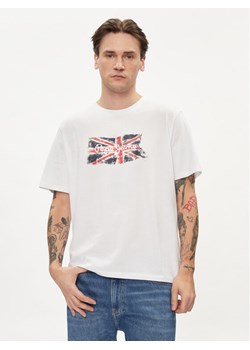 Pepe Jeans T-Shirt Clag PM509384 Biały Regular Fit ze sklepu MODIVO w kategorii T-shirty męskie - zdjęcie 188476857