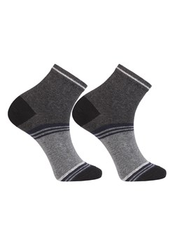 Moraj CSM180-053 skarpety za kostkę bawełniane męskie patt 2-ciemny popiel/grafit ze sklepu kontri.pl w kategorii Skarpetki damskie - zdjęcie 188477458
