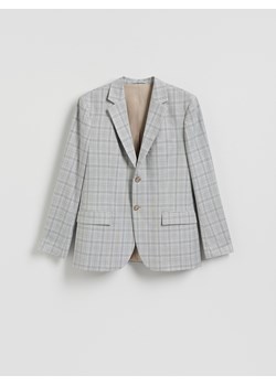 Reserved - Marynarka slim fit z wiskozą - jasnoszary ze sklepu Reserved w kategorii Marynarki męskie - zdjęcie 188477849