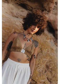 Cupro Bra - Golden Haze ze sklepu Surf Inc w kategorii Bluzki damskie - zdjęcie 188477889