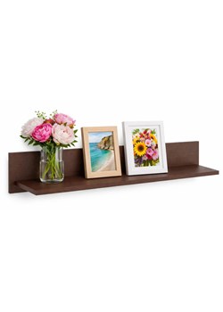 Minimalistyczna półka ścienna w kolorze wenge Z5-N79 ze sklepu Edinos.pl w kategorii Półki - zdjęcie 188478317