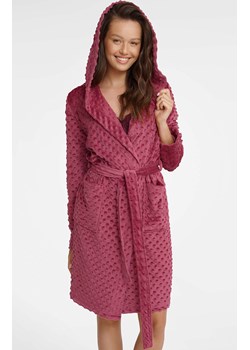 Szlafrok damski z kapturem bordowy Gabby 41060-83X, Kolor bordowy, Rozmiar M, Henderson ze sklepu Primodo w kategorii Szlafroki damskie - zdjęcie 188478475