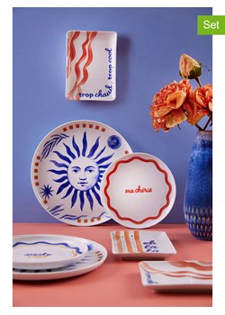 Hermia 12-częściowy zestaw w kolorze biało-niebiesko-pomarańczowym ze sklepu Limango Polska w kategorii Naczynia - zdjęcie 188478688