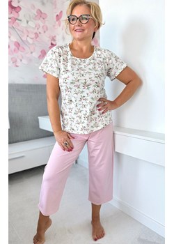 Donna bawełniana piżama damska Emilia 3/4, Kolor ecru-wzór, Rozmiar S, Donna ze sklepu Intymna w kategorii Piżamy damskie - zdjęcie 188478875