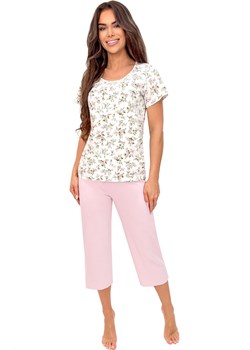 Donna bawełniana piżama damska Emilia 3/4, Kolor ecru-wzór, Rozmiar S, Donna ze sklepu Intymna w kategorii Piżamy damskie - zdjęcie 188478876