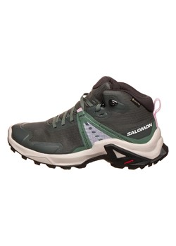 SALOMON Botki turystyczne "X Raise Mid GTX" w kolorze szaro-zielonym ze sklepu Limango Polska w kategorii Buty trekkingowe dziecięce - zdjęcie 188480079