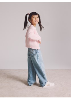 Reserved - Kardigan z dodatkiem wiskozy - pastelowy róż ze sklepu Reserved w kategorii Swetry dziewczęce - zdjęcie 188480276