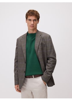 Reserved - Marynarka slim fit z wiskozą - ciemnobrązowy ze sklepu Reserved w kategorii Marynarki męskie - zdjęcie 188480318