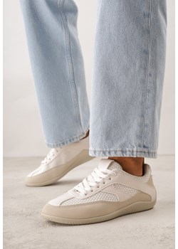 Beżowe Sneakersy Ozdobione Geometrycznym Motywem  Lamemisia ze sklepu born2be.pl w kategorii Buty sportowe damskie - zdjęcie 188481586