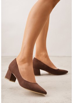 Brązowe Czółenka Vices na Obcasie ze Skórzaną Wkładką Valaria ze sklepu born2be.pl w kategorii Czółenka - zdjęcie 188481889