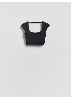 Reserved - Krótki top - czarny ze sklepu Reserved w kategorii Bluzki damskie - zdjęcie 188481948