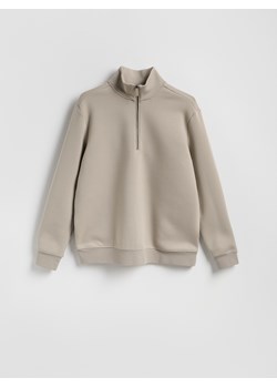 Reserved - Gładka bluza ze stójką - jasnoszary ze sklepu Reserved w kategorii Bluzy męskie - zdjęcie 188482006