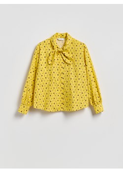 Reserved - Koszula z kwiatowym motywem - żółty ze sklepu Reserved w kategorii Bluzki damskie - zdjęcie 188482127