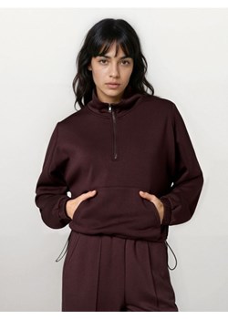 Sinsay - Bluza z domieszką wiskozy - brązowy ze sklepu Sinsay w kategorii Bluzy damskie - zdjęcie 188483059