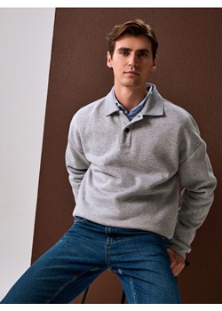 Sinsay - Bluza z kołnierzykiem - szary ze sklepu Sinsay w kategorii Bluzy męskie - zdjęcie 188483099