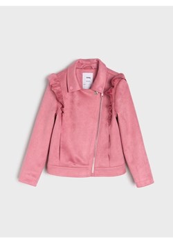 Sinsay - Kurtka ramoneska z ozdobnymi falbankami - różowy ze sklepu Sinsay w kategorii Kurtki dziewczęce - zdjęcie 188483126