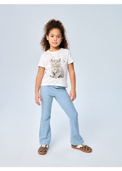 Sinsay - Spodnie flare z efektem sprania - niebieski ze sklepu Sinsay w kategorii Spodnie dziewczęce - zdjęcie 188483148