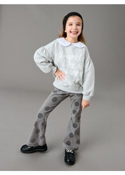 Sinsay - Spodnie dzwony z efektem sprania - szary ze sklepu Sinsay w kategorii Spodnie dziewczęce - zdjęcie 188483175