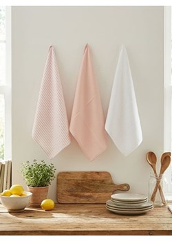 Sinsay - Zestaw ścierek kuchennych 3 pack - różowy ze sklepu Sinsay w kategorii Fartuchy kuchenne - zdjęcie 188483179