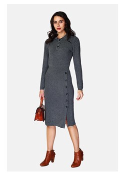 ASSUILI Sukienka dzianinowa w kolorze antracytowym ze sklepu Limango Polska w kategorii Sukienki - zdjęcie 188483428