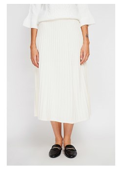 ASSUILI Kaszmirowa spódnica w kolorze kremowym ze sklepu Limango Polska w kategorii Spódnice - zdjęcie 188483478