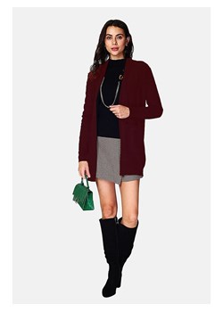 ASSUILI Kardigan w kolorze ciemnoczerwonym ze sklepu Limango Polska w kategorii Swetry damskie - zdjęcie 188483658