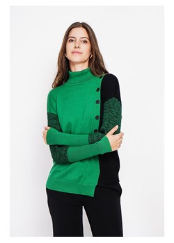 ASSUILI Sweter w kolorze zielono-czarnym ze sklepu Limango Polska w kategorii Swetry damskie - zdjęcie 188483707