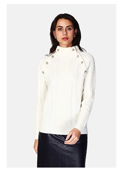 ASSUILI Sweter w kolorze białym ze sklepu Limango Polska w kategorii Swetry damskie - zdjęcie 188483898