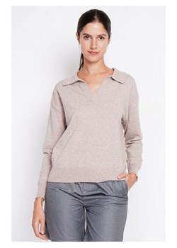ASSUILI Sweter w kolorze szarobrązowym ze sklepu Limango Polska w kategorii Swetry damskie - zdjęcie 188483906