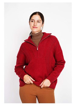 ASSUILI Sweter w kolorze czerwonym ze sklepu Limango Polska w kategorii Swetry damskie - zdjęcie 188483929