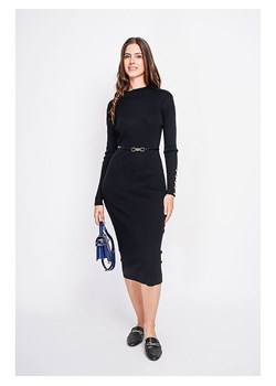 ASSUILI Sukienka dzianinowa w kolorze czarnym ze sklepu Limango Polska w kategorii Sukienki - zdjęcie 188484168