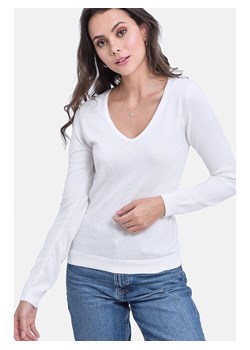 ASSUILI Sweter w kolorze białym ze sklepu Limango Polska w kategorii Swetry damskie - zdjęcie 188484205