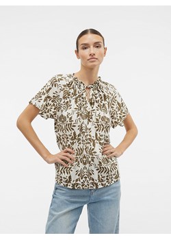 Vero Moda Bluzka "Imma" w kolorze kremowo-oliwkowym ze sklepu Limango Polska w kategorii Bluzki damskie - zdjęcie 188484746