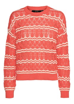 Vero Moda Sweter w kolorze czerwono-kremowym ze sklepu Limango Polska w kategorii Swetry damskie - zdjęcie 188484957