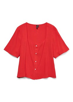 Vero Moda Bluzka w kolorze czerwonym ze sklepu Limango Polska w kategorii Koszule damskie - zdjęcie 188485005