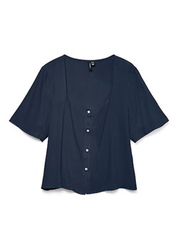 Vero Moda Bluzka w kolorze granatowym ze sklepu Limango Polska w kategorii Koszule damskie - zdjęcie 188485006