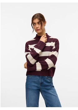 Vero Moda Sweter w kolorze bordowo-kremowym ze sklepu Limango Polska w kategorii Swetry damskie - zdjęcie 188485317