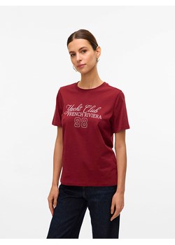 Vero Moda Koszulka w kolorze bordowym ze sklepu Limango Polska w kategorii Bluzki damskie - zdjęcie 188485448