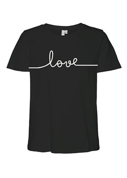 Vero Moda Koszulka "Kami" w kolorze czarnym ze sklepu Limango Polska w kategorii Bluzki damskie - zdjęcie 188485527