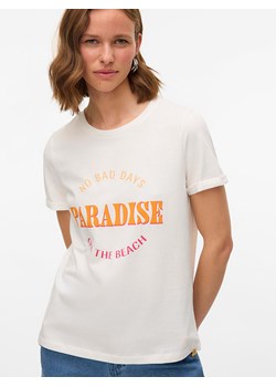 Vero Moda Koszulka "Mella" w kolorze białym ze sklepu Limango Polska w kategorii Bluzki damskie - zdjęcie 188485556