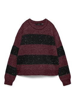 Vero Moda Sweter w kolorze bordowo-czarnym ze sklepu Limango Polska w kategorii Swetry damskie - zdjęcie 188485729