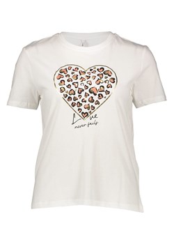 ONLY Koszulka w kolorze białym ze sklepu Limango Polska w kategorii Bluzki damskie - zdjęcie 188486437