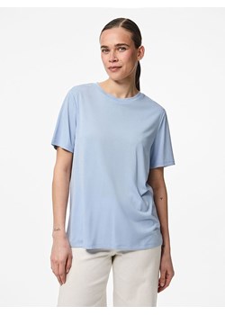 Pieces Koszulka "Anora" w kolorze błękitnym ze sklepu Limango Polska w kategorii Bluzki damskie - zdjęcie 188486576