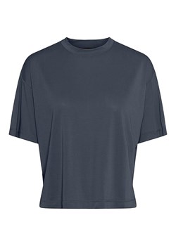 Pieces Koszulka "Anora" w kolorze granatowym ze sklepu Limango Polska w kategorii Bluzki damskie - zdjęcie 188486586